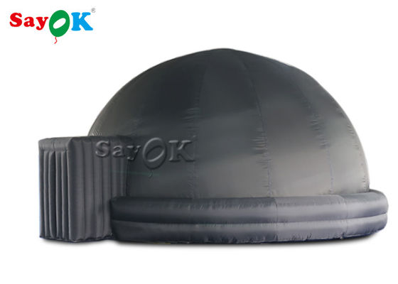 360 Dome Projection 5/6m Draagbare zwarte opblaasbare planetariumtent