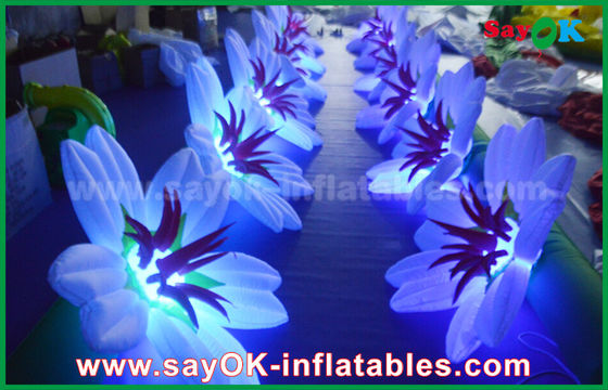 Opblaasbare bloemenketen decoratie / bruiloft podium opblaasbaar licht decoratie