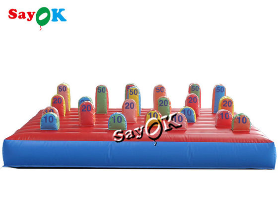 3m 10ft outdoor carnaval opblaasbare ring gooien spel met logo printing