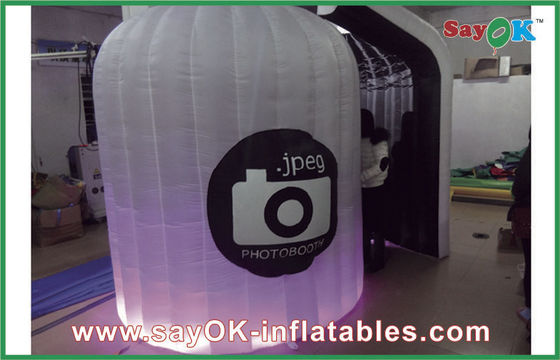 De opblaasbare van de de Verlichtings Opblaasbare Foto van de Fotostudio Draagbare Cabine Logo Printed For Wedding