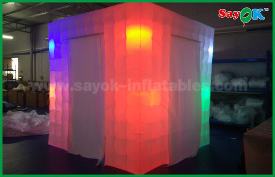 Opblaasbare Lichte Opblaasbare de Fotocabine van de Tent Verschillende Kleur/de Draagbare Opblaasbare Tent van Kubusphotobooth met 2 Deuren