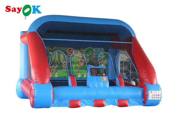 Commerciële Opblaasbare Rode Blauwe IPS die van Sportenspelen het Spel van Spelinflable Carnaval schieten