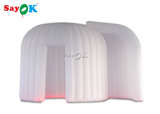Van de de Cabine Witte Opblaasbare Foto van de Kerstmisfoto Cabine 4*3*2.4m met Luchtventilator en Ver Controlemechanisme