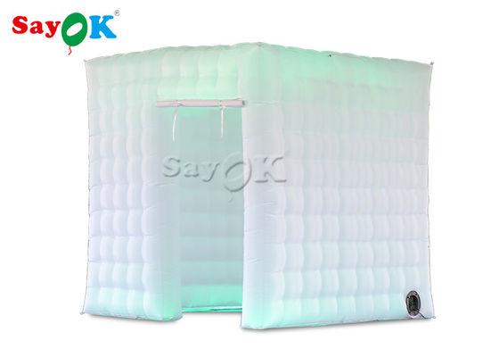 Professionele Fotostudio Gekleurde LEIDENE Lichte Opblaasbare Fotocabine voor Draagbare Vakantiegebeurtenis