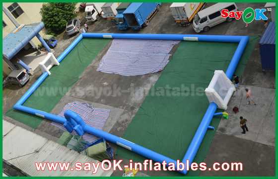 Volwassenen PVC Tarpaulin Kinderen opblaasbare voetbal / voetbalveld voor buiten