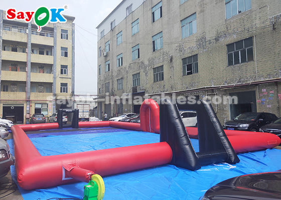 20*10*2m PVC-garnaal opblaasbare sportspellen / opblaasbaar voetbalveld