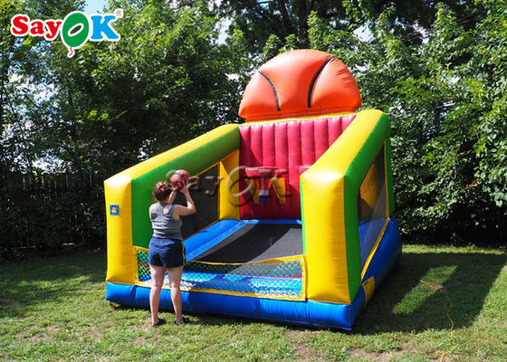 Opblaasbaar Basketbalspel 4x3.6x3m het Opblaasbare Ras die van het de Kinderenbasketbal van Sportenspelen Spel schieten