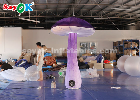 Verbazend 2,5m opblaasbare verlichting decoratie hangende paddenstoel met blazer
