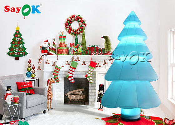 Naylon doek led licht opblaasbare kerstboom ornament