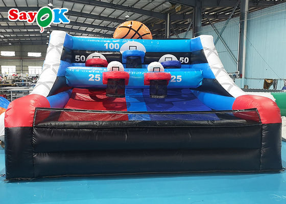 De opblaasbare van het Geteerde zeildoek Opblaasbare Sporten van het Basketbalspel 4x4x3mH van de Spelenjonge geitjes Slag die van het het Basketbalspel - omhoog Lijst schieten