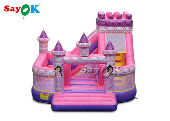 Kind Waterdicht Prinses Roze Opblaasbare Boucing Kasteel 5x5.5x4.2m
