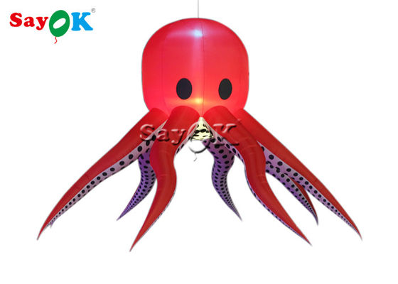 Rood 190T Nylon Octopus Tentakels 3m opblaasbare verlichting Decoratie