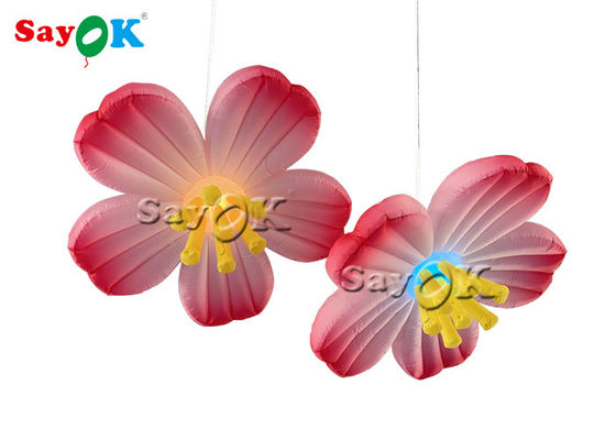 Hangende decoratie Roze Oxford 1.5m opblaasbare led bloem
