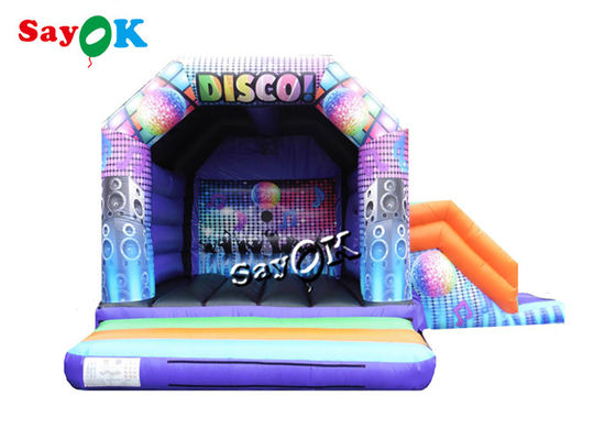 15x18ft opblaasbare disco dome bounce huis met dia digitaal gedrukt