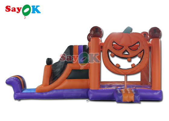 Opblaasbaar de Sprongkasteel van pompoenhalloween met Dia Opblaasbare Combos voor Partij