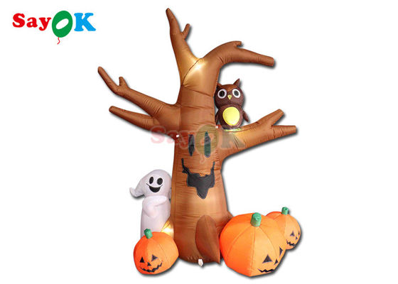 2mH Blow Up Pumpkin For Yard Outdoor Ghosts Tree Halloween Decoratie