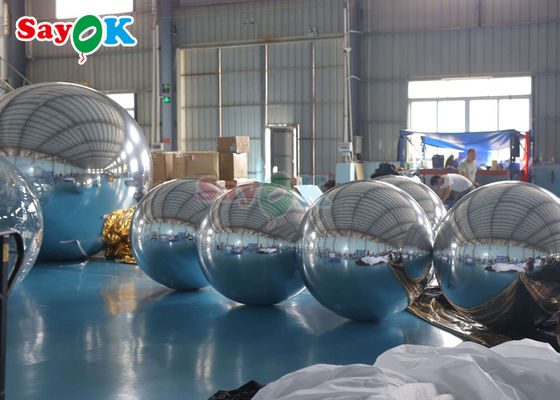 Gouden spiegelbal PVC nachtclub opblaasbare ballon disco feest bruiloft goud zilver zwevende bol opblaasbare spiegelbal