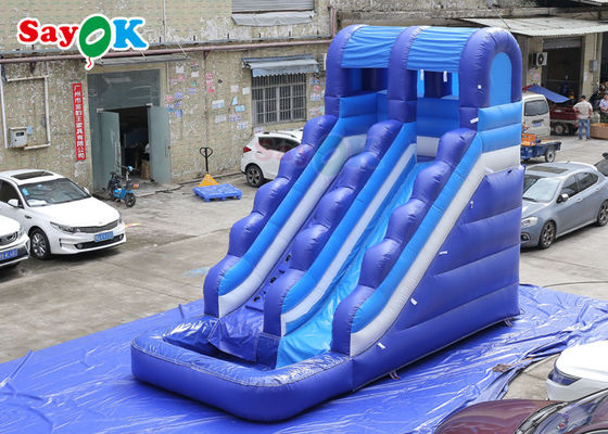 Verbazend Leuk Tarpaulin Opblaasbare Waterglijbaan Met Pool Bounce Glijbaan Opblaasbare Waterglijbaan Voor Kinderen