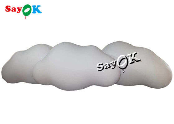 3m 10ft Custom opblaasbare producten Plafond hangende PVC wolk ballon met LED-lichten