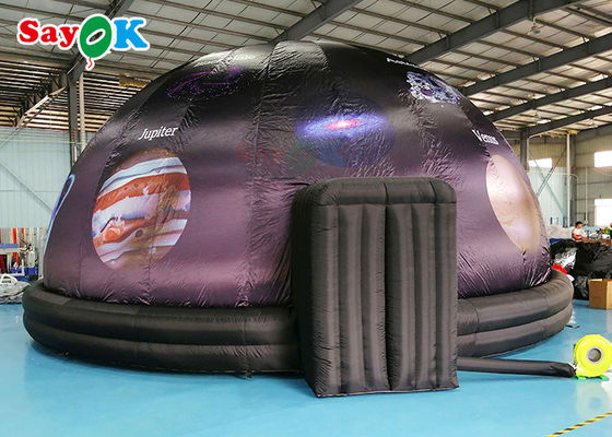 5 m Diameter Opblaasbare Planetarium Zwarte Projectie Dome Tent Voor Wetenschap Dispaly