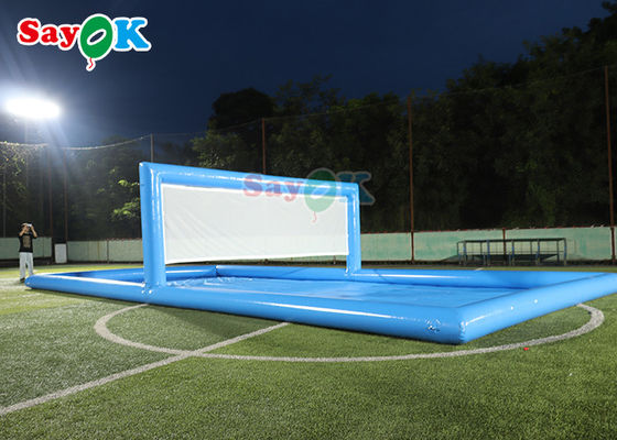 Waterpark Spelen Groot zwembad Opblaasbaar Volleyballveld Opblaasbaar Watertennisveld Voor Sportspelen