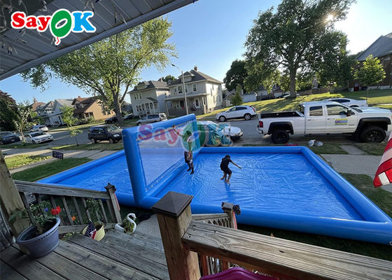 Opblaasbare watersporten Reus strand zwembad Opblaasbaar volleybalveld Opblaasbaar watervolleybalveld 10x5x2.1mH