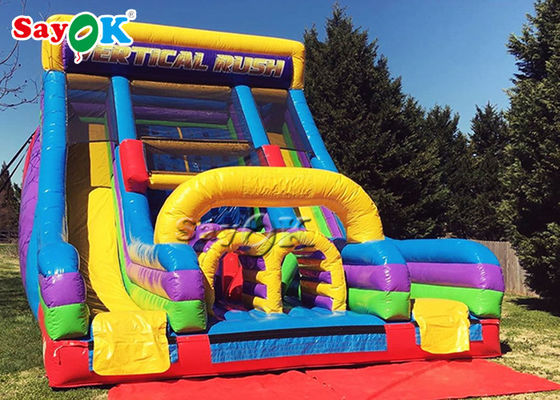Grote opblaasbare glijbaan Vermaak Opblaasbare uitsmijter glijbaan Voor pretparken / Vierkante kinderopblaasbare glijbaan