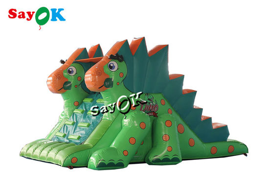 Commerciële opblaasbare springglijbanen peuter Pvc opblaasbare dinosaurus droog glijbaan voor buiten pretpark