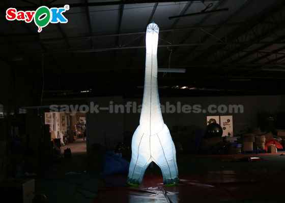 Opblazen tekenfilmfiguren Oxford Stof 4mH Opblaasbare tekenfilmfiguren Dinosaurus met LED-licht