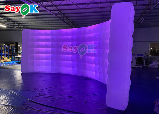 Gekrompelde muur multi-kleurige opblaasbare achtergrondmuur met LED-strips Foto stand muur te koop