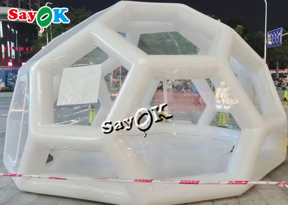 Transparante Opblaasbare Tent 3x3m Tent van de Hotel Pop omhoog Opblaasbare Duidelijke Bel Transparant voor Gebeurtenissen